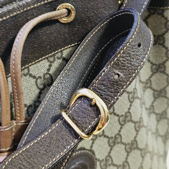 ❣️Gucci GG Supreme Web Sherry Line Bucket Bag❣️ - Picture 9 of 16